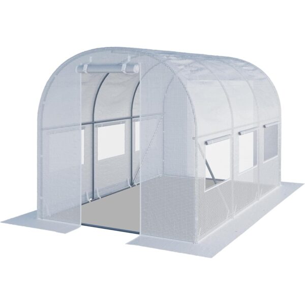 TOOLPORT PE 180g/m² Alta Estabilidad Invernadero Túnel Blanco
